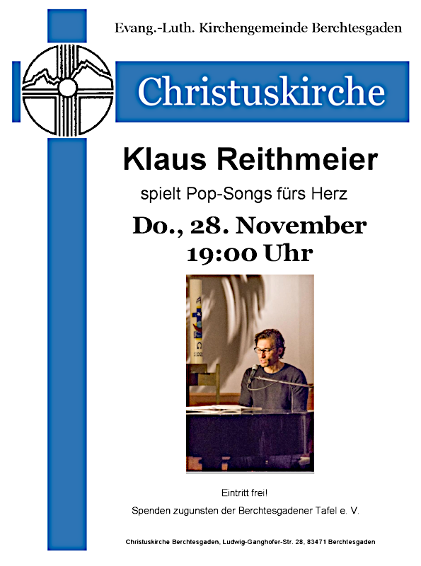 Einladung zum Konzert von Klaus Reithmeier