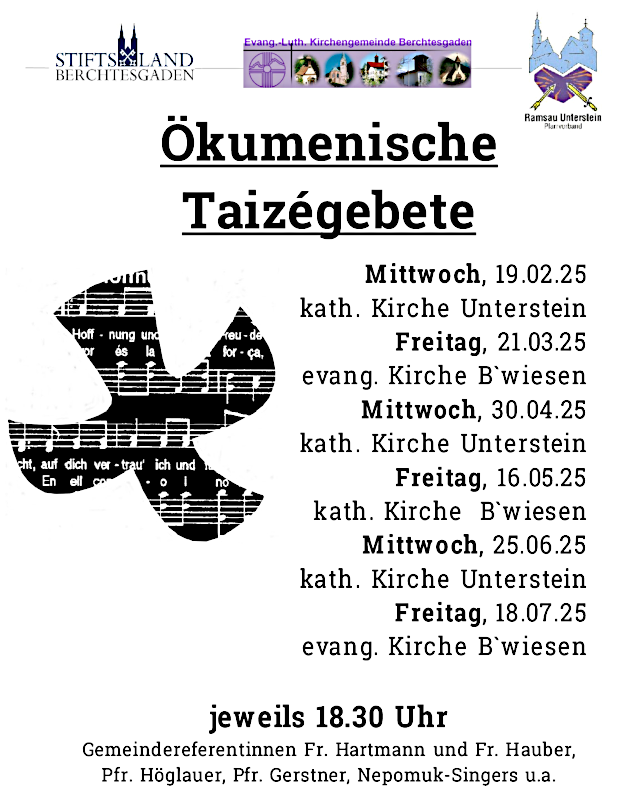 Einladung zu den Taize-Gebeten