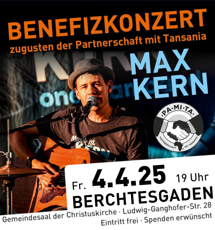 Einladung zum Benefiz-Konzert von Max Kern