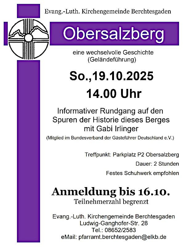 Einladung zur Führung am Obersalzberg