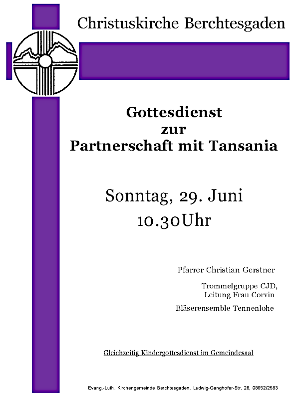 Tansania-Gottesdienst